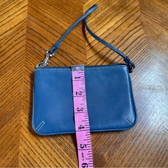 Coach Blue Wristlet Clutch - Picture 4 of 5